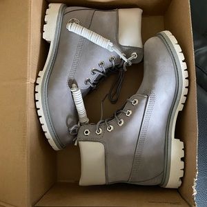 TIMBERLAND GreyPremium Nubuuck 6” waterproof boots
